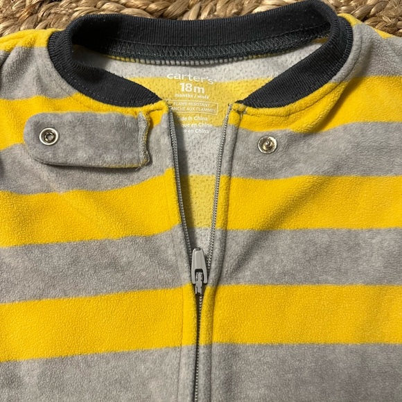 Carters Fleece Footed Pajama 18M - Picture 2 of 3